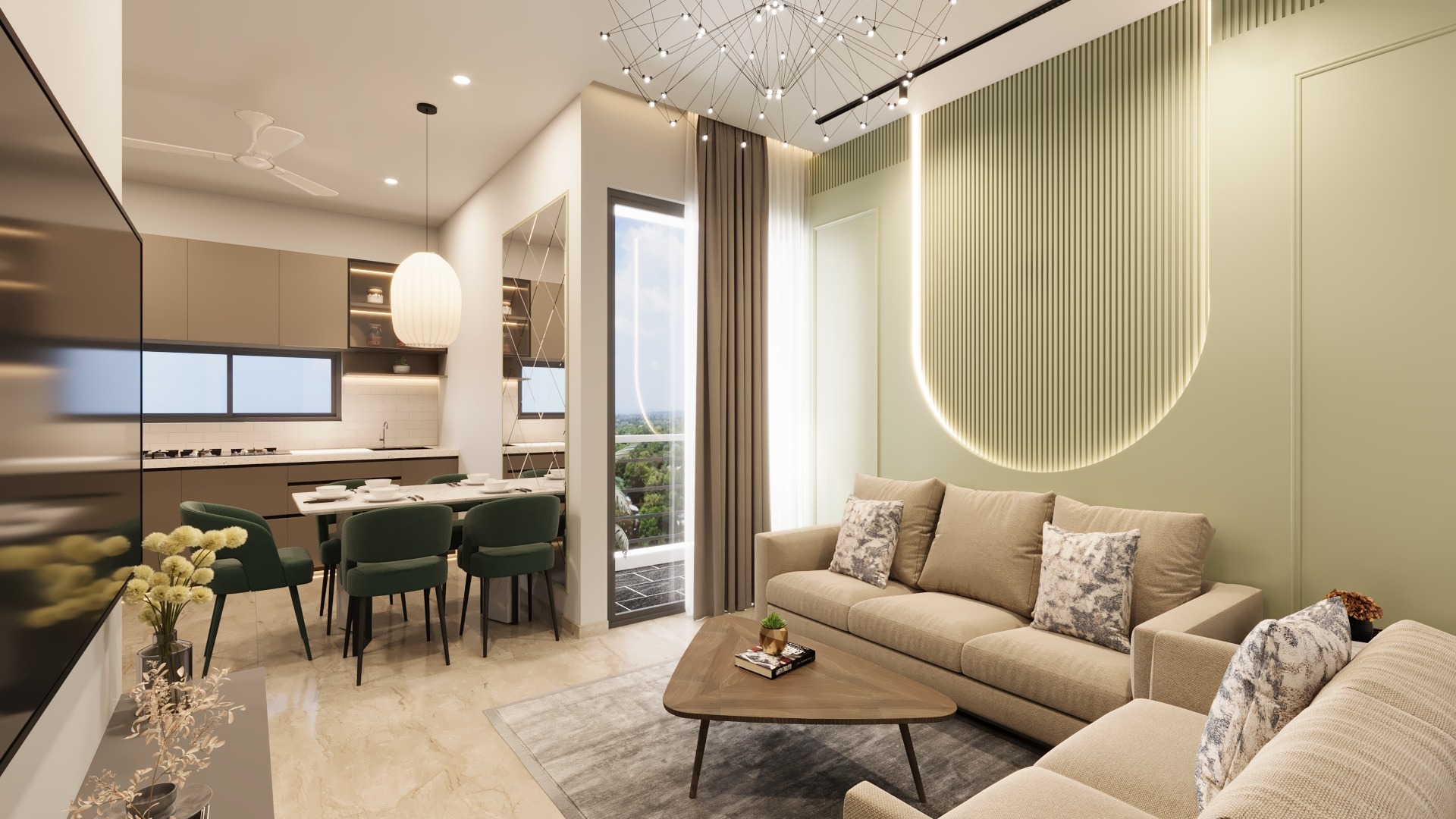 Contemporary living room